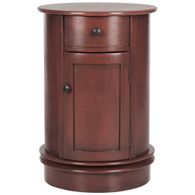 Tabitha Swivel Accent Table - Red