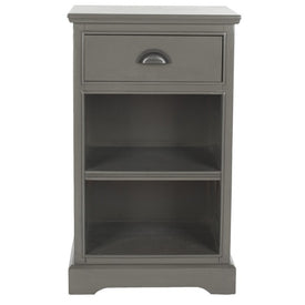 Griffin Single-Drawer Side Table - Gray