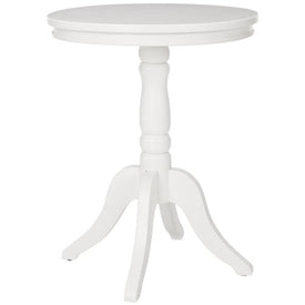 Vivienne Round Top Side Table - White
