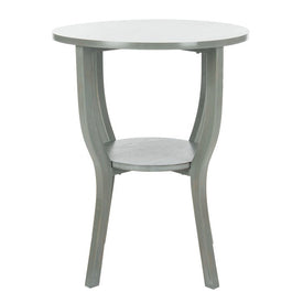 Rhodes Round Pedestal Accent Table - French Gray