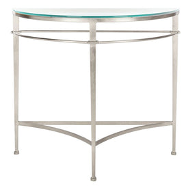 Baur Glass Console Table - Silver