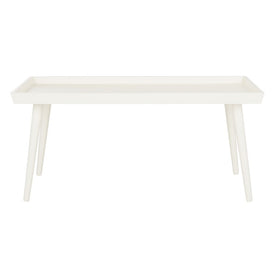 Nonie Coffee Table with Tray Top - Distressed White
