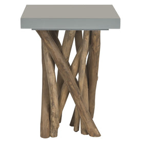 Hartwick Branched Side Table - Gray/Natural