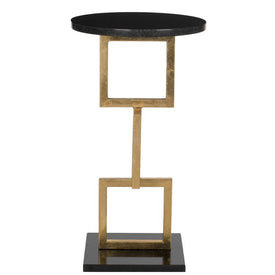 Cassidy Accent Table - Gold/Black