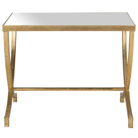 Maureen Glass Top Accent Table - Gold