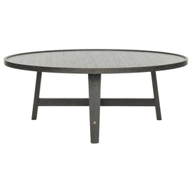 Malone Retro Mid-Century Wood Coffee Table - Dark Gray