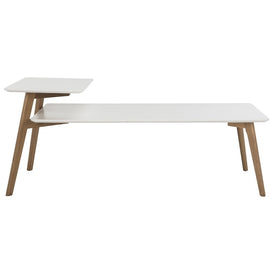 Basil Two-Tier Coffee Table - White