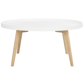 Rue Round Coffee Table - White