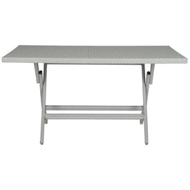 Dilettie Rectangle Folding Table - Gray