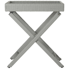 Bardia Folding Tray Table - Gray