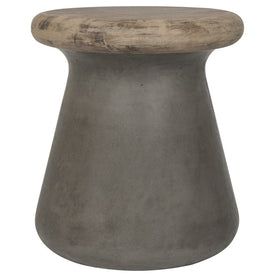 Button In/Outdoor Accent Table - Dark Gray