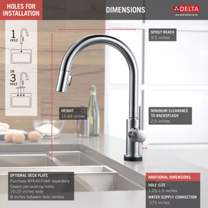 9159TV-AR-DST Kitchen/Kitchen Faucets/Pull Down Spray Faucets