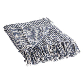 DII French Blue Houndstooth 60" x 50" Throw