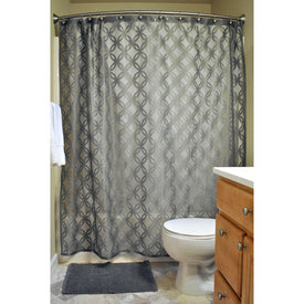 DII Gray Lace Lattice 72" x 72" Shower Curtain