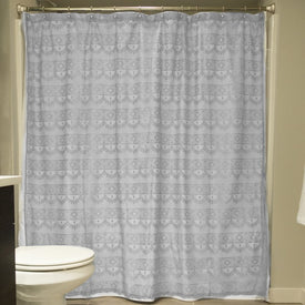 DII Lace Diamond Gray72" x 72" Shower Curtain