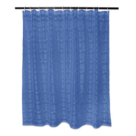 DII Lace Diamond Blueberry 72" x 72" Shower Curtain