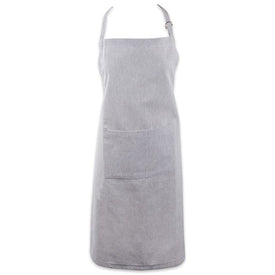 DII Gray Solid Chambray Chef Apron