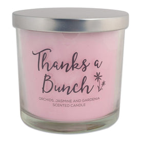 DII Thanks A Bunch! Freshly Pick Orchids, Jasmine and Gardena Three-Wick Scented Candle