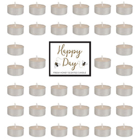 DII Happy Day Honey Tealight Candles 36-Piece Set