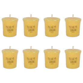 DII You Are My Sunshine Lemon Zest Votive Candles 8-Piece Set