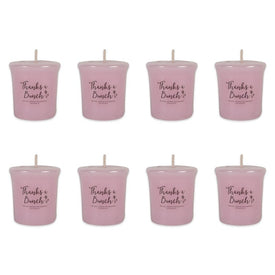 DII Thanks A Bunch! Freshly Pick Orchids, Jasmine and Gardena Votive Candles 8-Piece Set