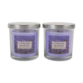 DII Lavender Blossom Single-Wick Candles Set of 2