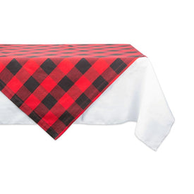 DII Red Buffalo Check 40" x 40" Table Topper