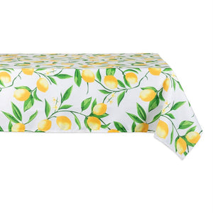 DII Lemon Bliss Print Outdoor 120" x 60" Table Cloth