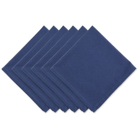 DII French Blue Solid 20" x 20" Napkins Set of 6