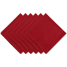DII Barn Red Solid 20" wide x 20" Napkins Set of 6