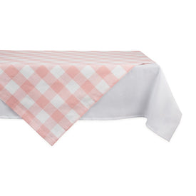 DII Pink Buffalo Check 40" x 40" Table Topper
