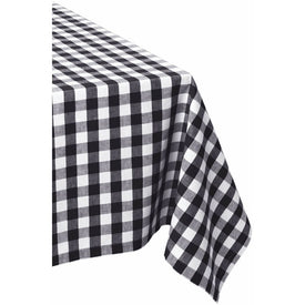 DII Black/White Checkers 52" x 52" Tablecloth