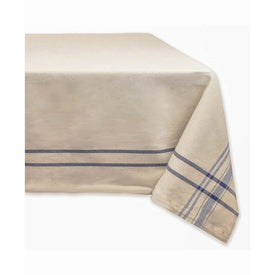 DII Nautical Blue French Stripe 120" x 60" Tablecloth