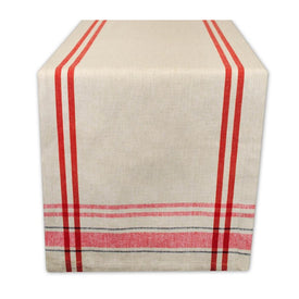DII Red French Stripe 72" x 14" Table Runner