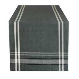 DII Gray French Chambray 72" x 14" Table Runner
