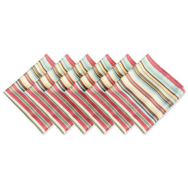DII Summer Stripe Outdoor 20" x 20" Napkins Set of 6