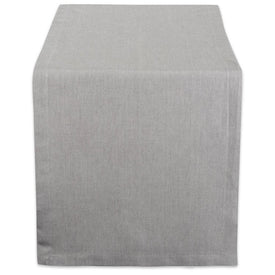 DII Gray Solid Chambray 72" x 14" Table Runner
