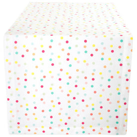 DII Multi Polka Dots Print 72" x 14" Table Runner