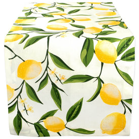 DII Lemon Bliss Print 72" x 14" Table Runner