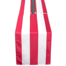 DII Coral Cabana Stripe Outdoor 108" x 14" Table Runner with Zipper