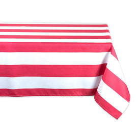 DII Coral Cabana Stripe Outdoor 120" x 60" Table Cloth