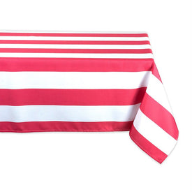 DII Coral Cabana Stripe Outdoor 84" x 60" Table Cloth