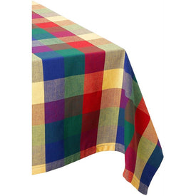 DII Indian Summer Check 84" x 60" Tablecloth