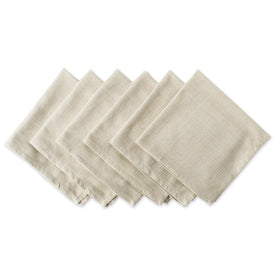 DII Variegated Taupe 20" x 20" Napkins Set of 6