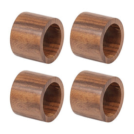 DII Wood Band Napkin Rings Set of 4