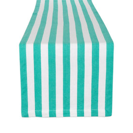 DII Cabana Stripe Tropical Turquoise 13" x 72" Table Runner