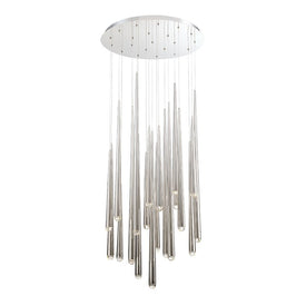 Cascade 21-Light LED Crystal Round Chandelier 3500K