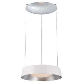 Gilt Single-Light 18" LED Chandelier 3000K