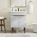 EEI-3633-GRY-WHI Bathroom/Vanities/Single Vanity Cabinets with Tops