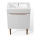 EEI-3633-GRY-WHI Bathroom/Vanities/Single Vanity Cabinets with Tops